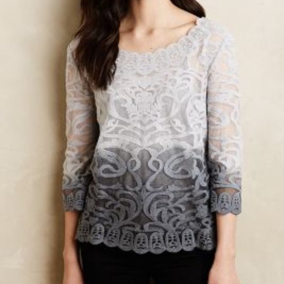 Anthropologie Meadow Rue Caela Blue Ombré … - Picture 1 of 8